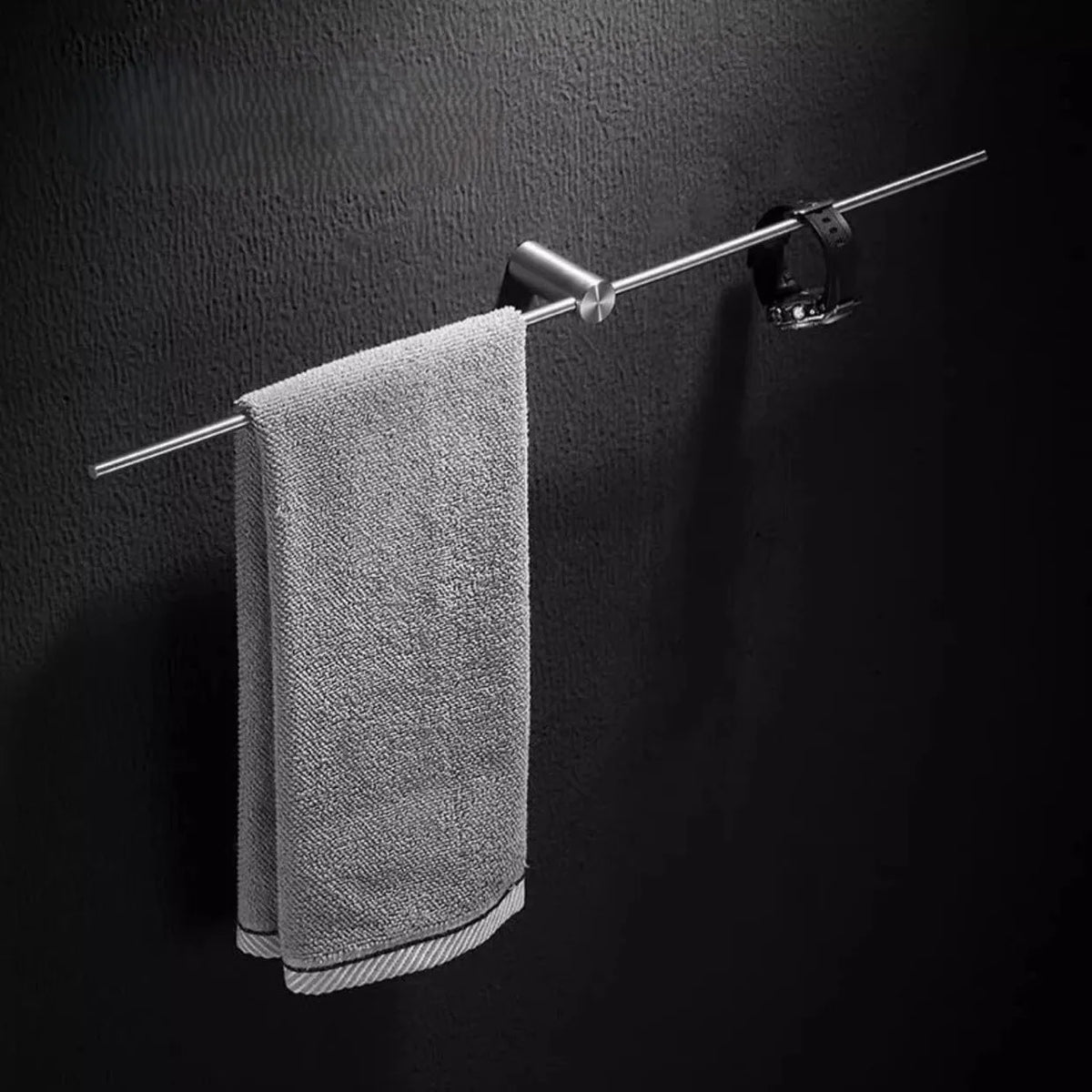 40/50/60/70/80cm Movable Towel Rack Bath Towel Holder Wall
