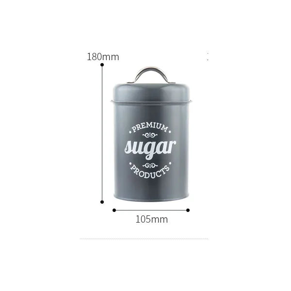 Canisters Coffee Tea Sugar Flour Metal Tin Jars