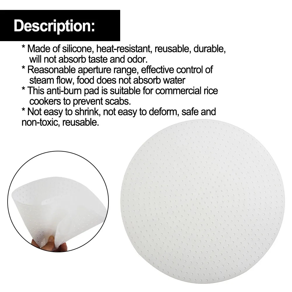 30cm Rice Cooker Burnt Proof Silicon Pad Silicone