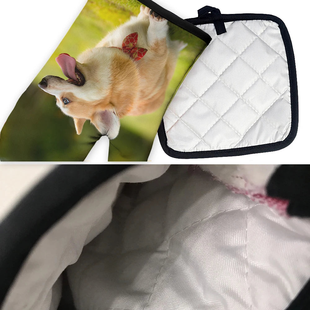 Customized Baking Gloves Woman Oven Mitts 1pcs/50pcs/100pcs