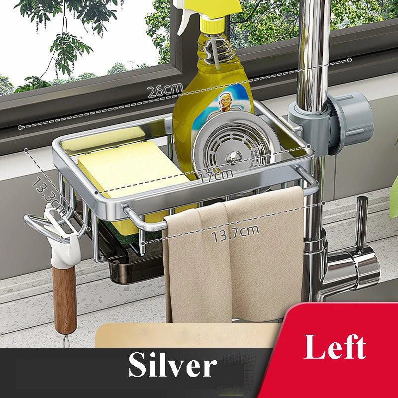 Faucet Organizer Sponge Holder Sink Adjustable Sink Organizer