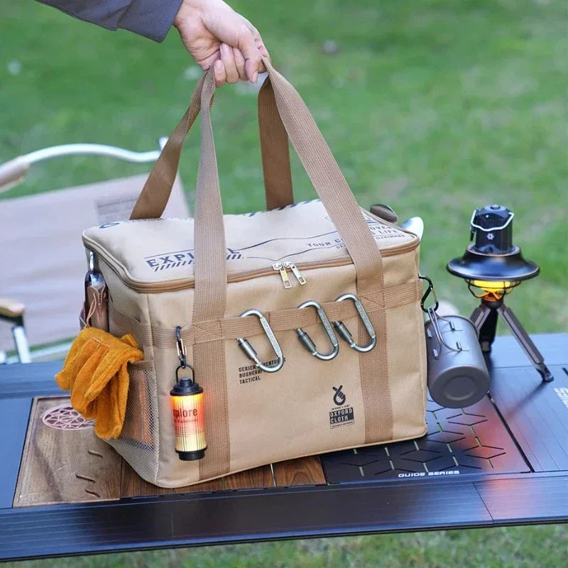 30l Camping Cookware Storage Bag Waterproof Outdoor Organizer