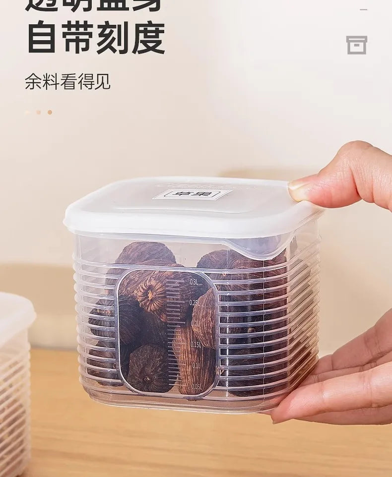 Food Storage Container Grids Vegetable Fruit Fresh-Keeping Box