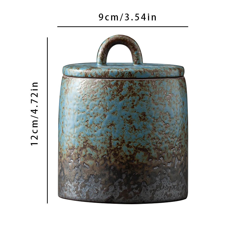 Ceramic Tea Caddy Sealed Jar Small Tea Box