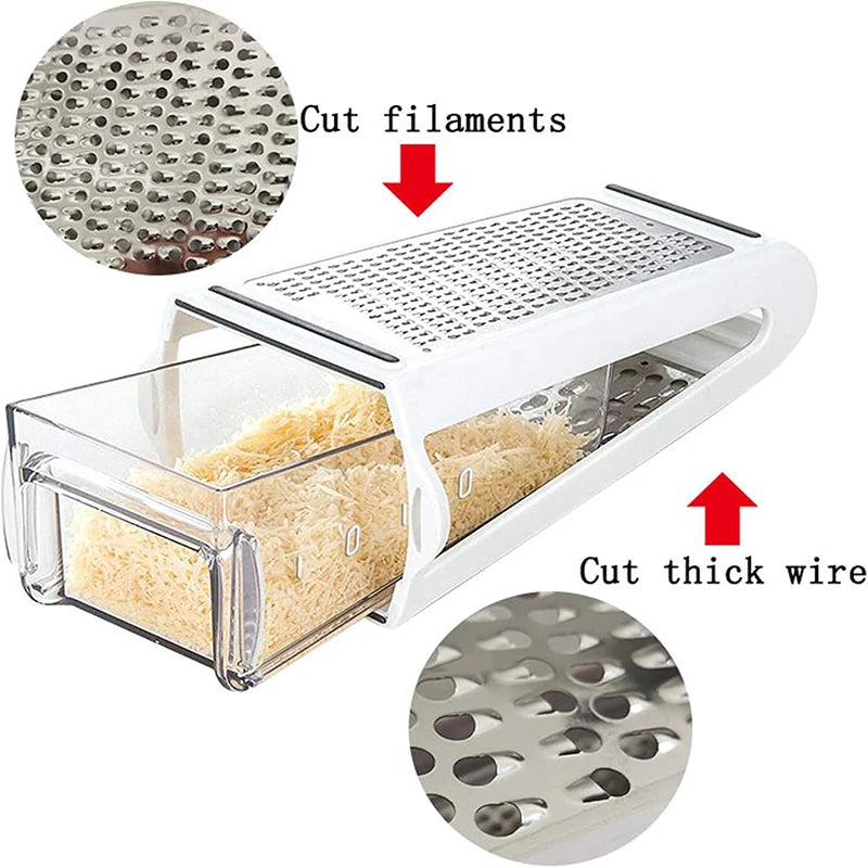 Double-Sided Blades Cheese Grater Vegetable Grater Chopper