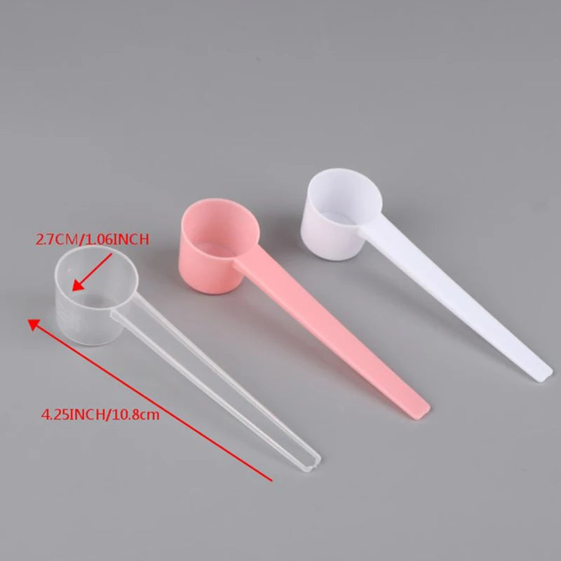 10pcs 5g Plastic Measuring Spoons Scoops Coffee Protein