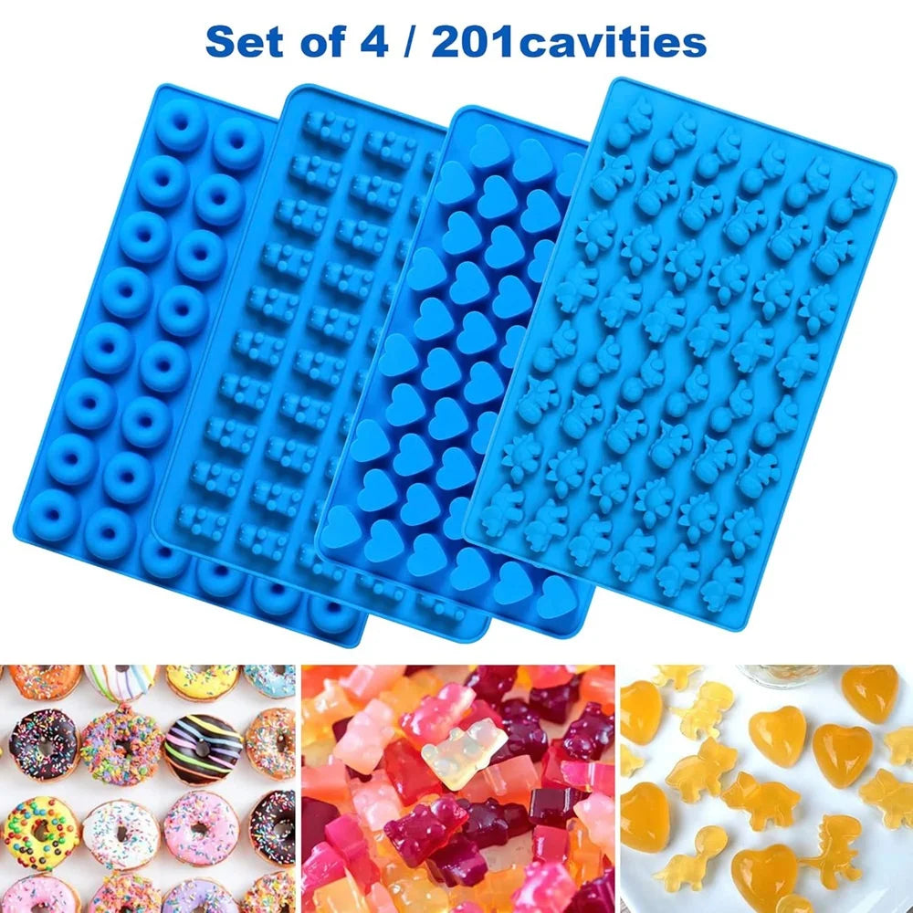 6pcs Candy Silicone Moulds Dropper Candy Gummy Molds
