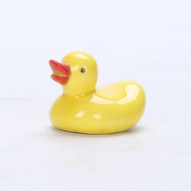 1-5pcs Funny Duck Ceramic Crafts Chopstick Shelf Resturant