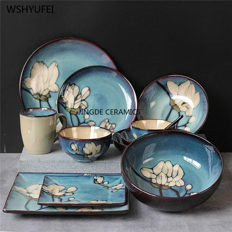 Ceramic Dinner Plate Service Dish Cake Dish Western