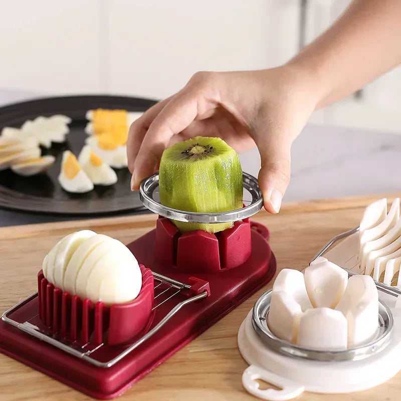 Egg Cutter Stainless Steel Egg Slicer Sectioner Cutter