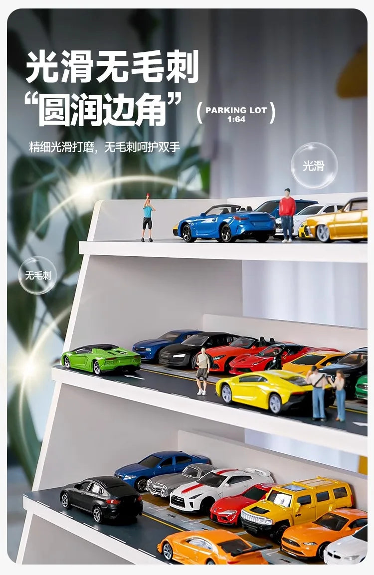 Collector 1/64 Trapezoidal Parking Lot Storage Rack Alloy