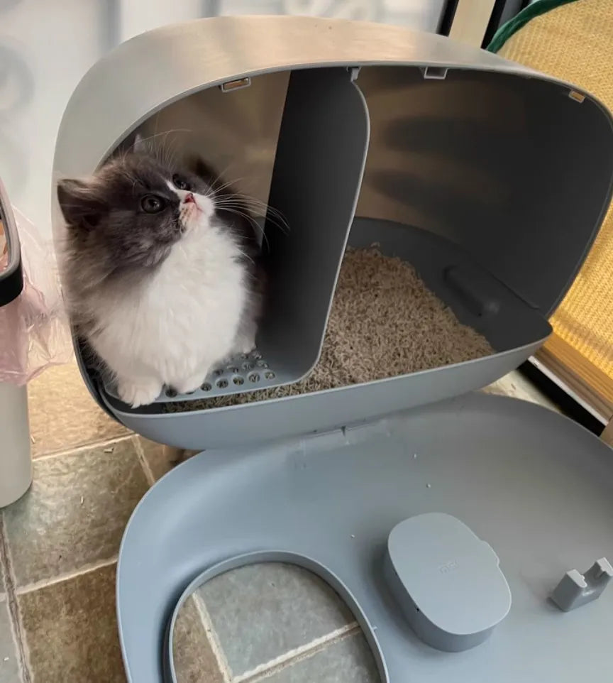Makesure Cat Litter Box Fully Enclosed Cat Toilet