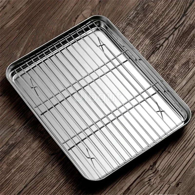304 Stainless Steel Baking Tray Plate Bbq Tray