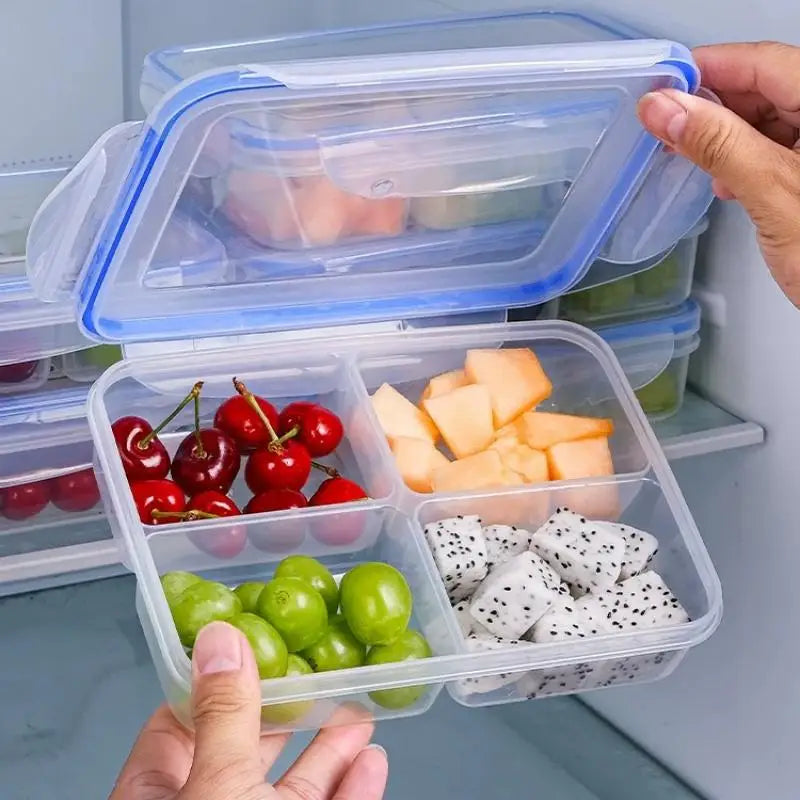 Reusable Plastic Food Storage Containers Airtight Lids