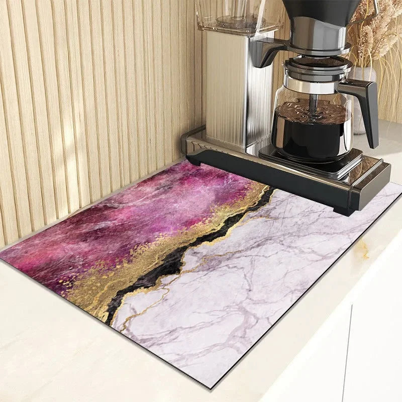 Dish Drying Mat Countertop Mat Tableware Drain Mat