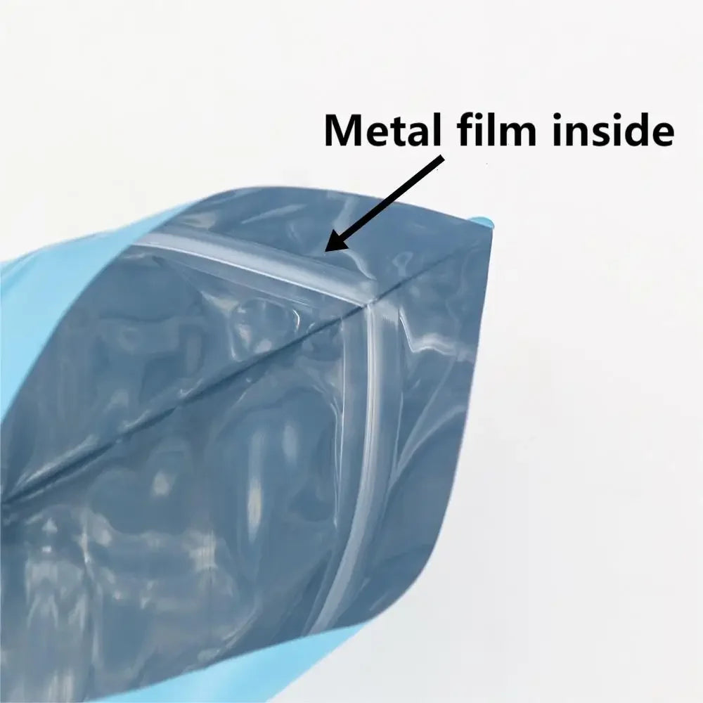 100pcs Durable Moisture Proof Zipper Seal Mylar Bags