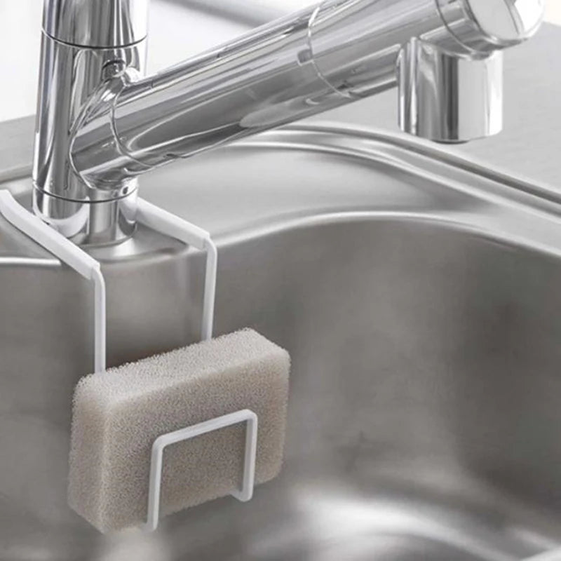 Sink Sponge Holder Small Bathroom Metal Organizer Liquid