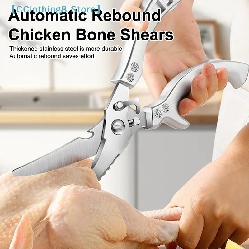 Multipurpose High Carbon Steel Chicken Scissors Ultra Sharp