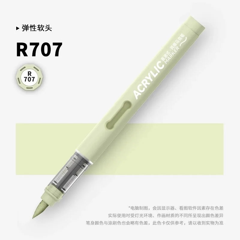 120/1 Colors Direct-Liquid Acrylic Brush Markers Pen Waterproof