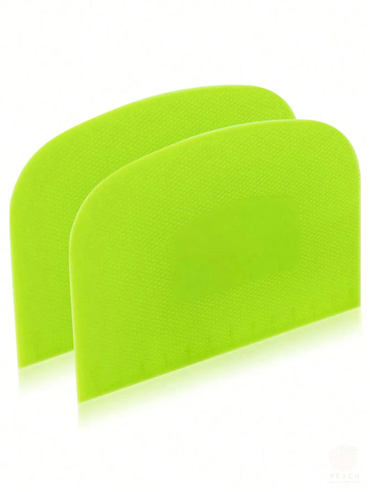 2pcs Dough Scraper Bowl Food-Safe Plastic Dough Cutter