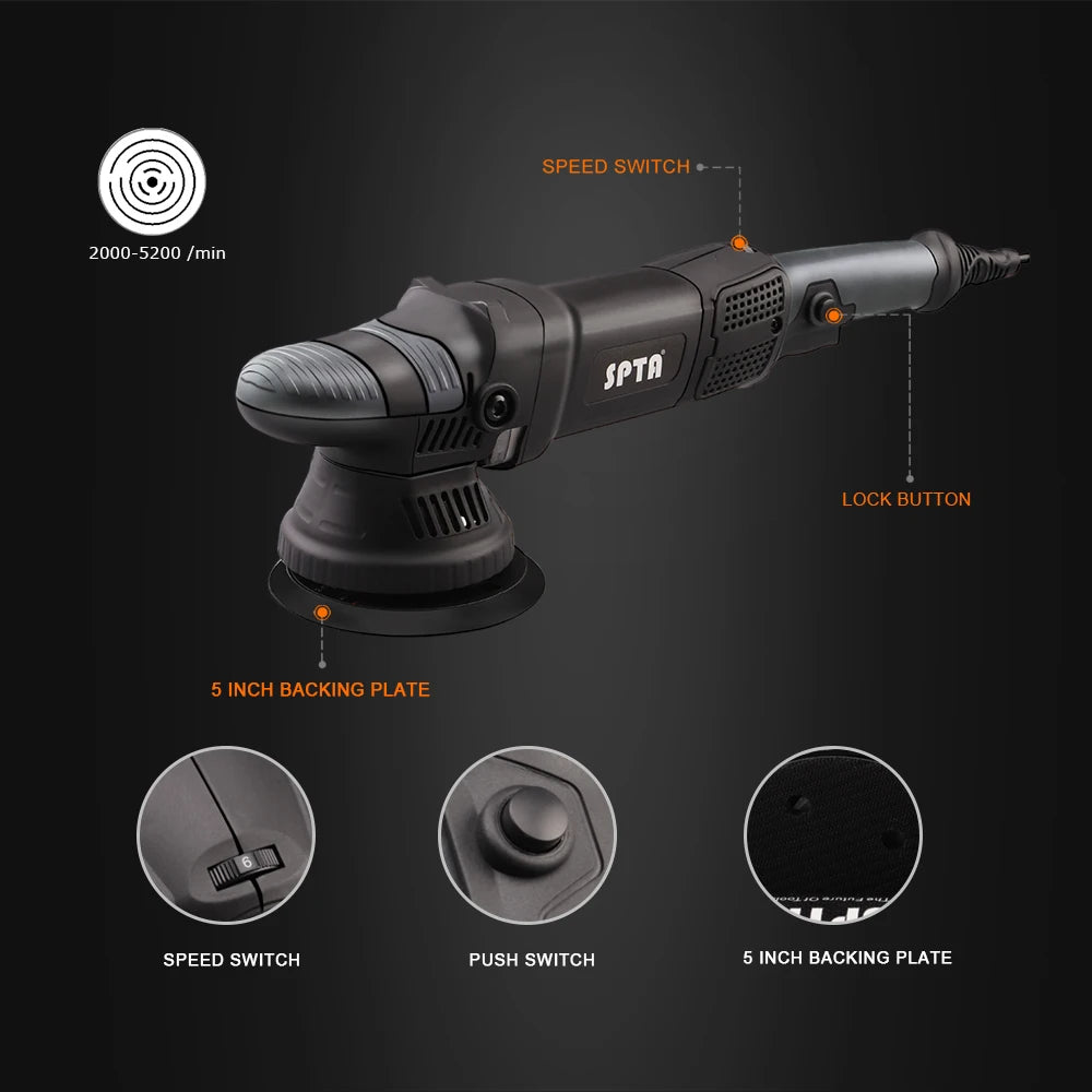Spta Inch 780w Dual Action Car Polisher Auto
