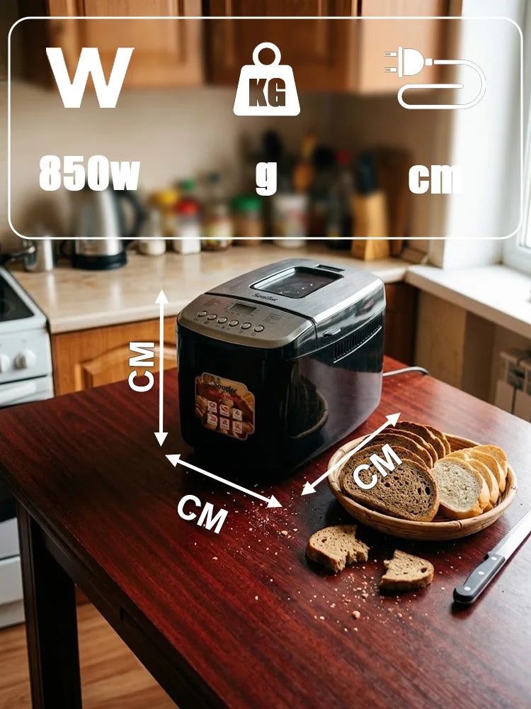 5kg Automatic Bread Machine 850w Programmable Bread Maker