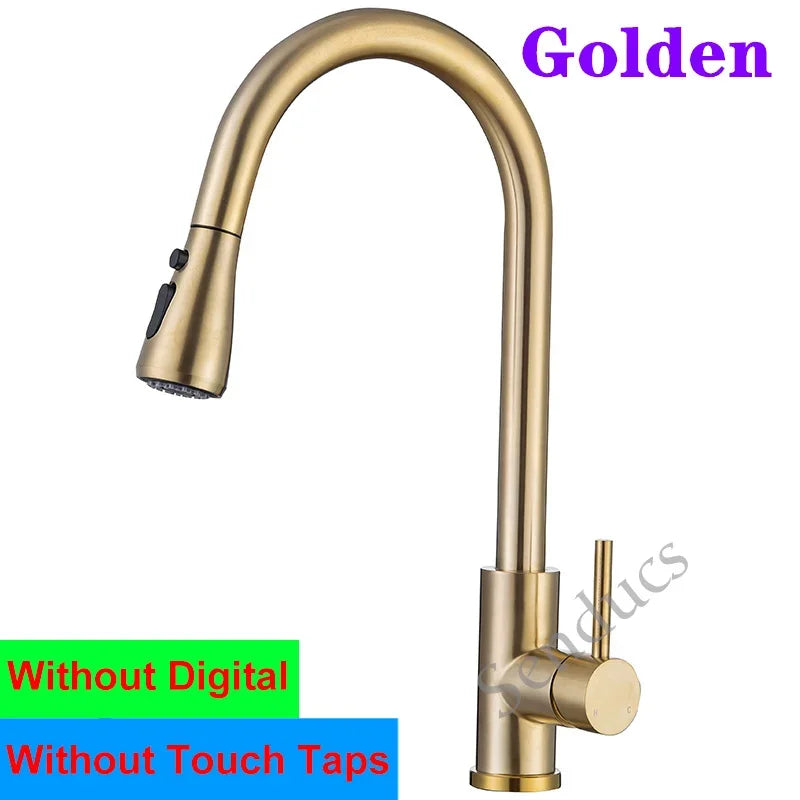 Touch Digital Faucets 304 Stainless Steel Cold Sink