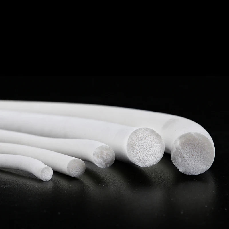 1m/5m Silicone Rubber Foamed Strip Round Diameter 1mm-25mm