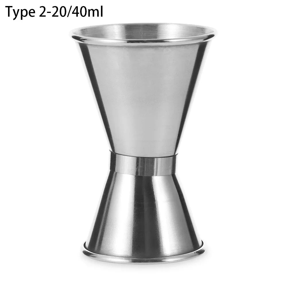 15/30ml Or 25/50ml Stainless Steel Cocktail Shaker Measure