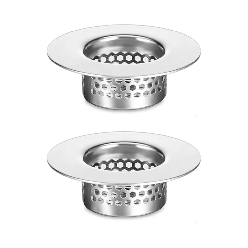 Universal Stainless Steel Bathroom Sink Strainer Hair Catcher