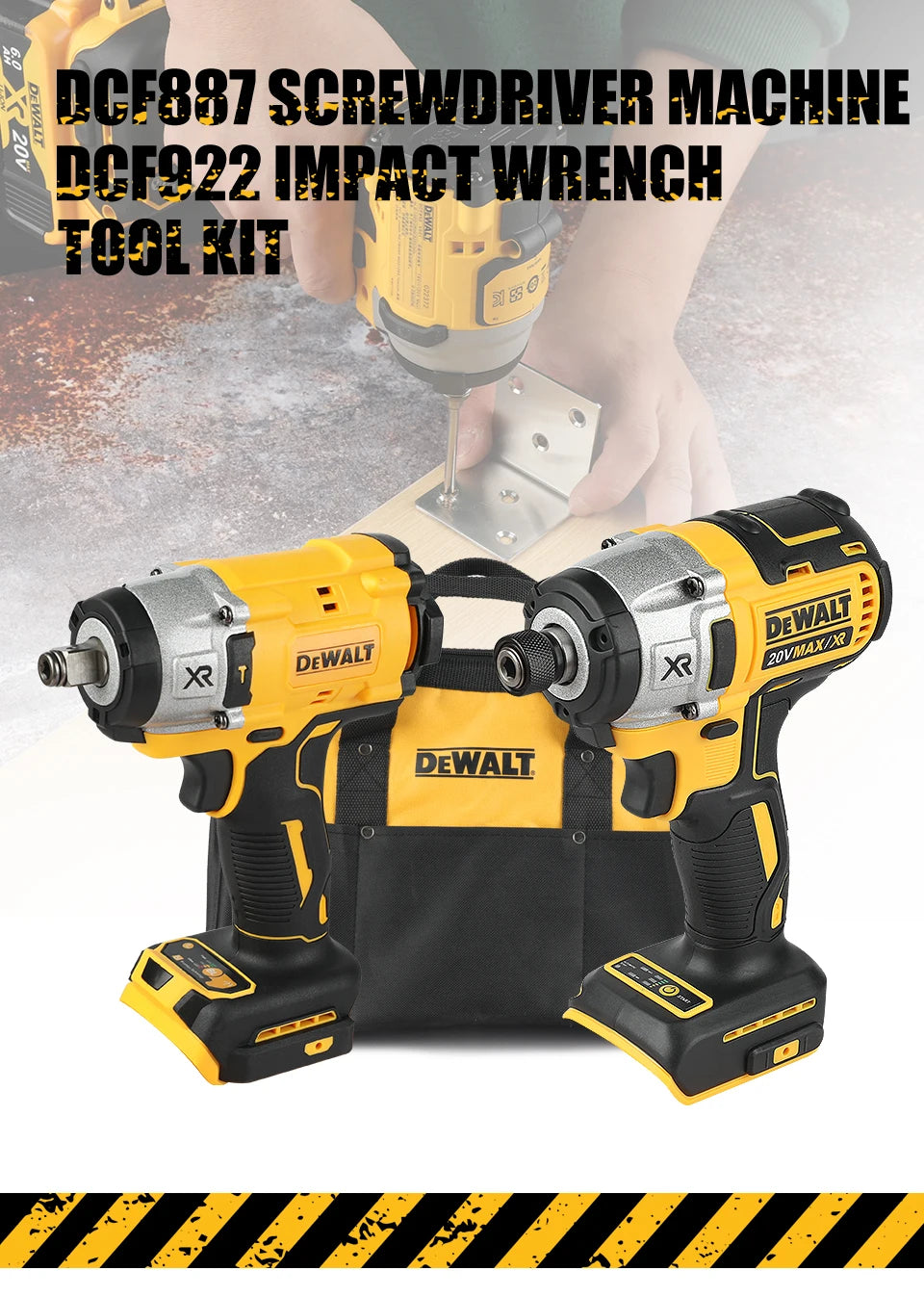 Dewalt 20v Max Xr Brushless 2-Tool Combo Kit