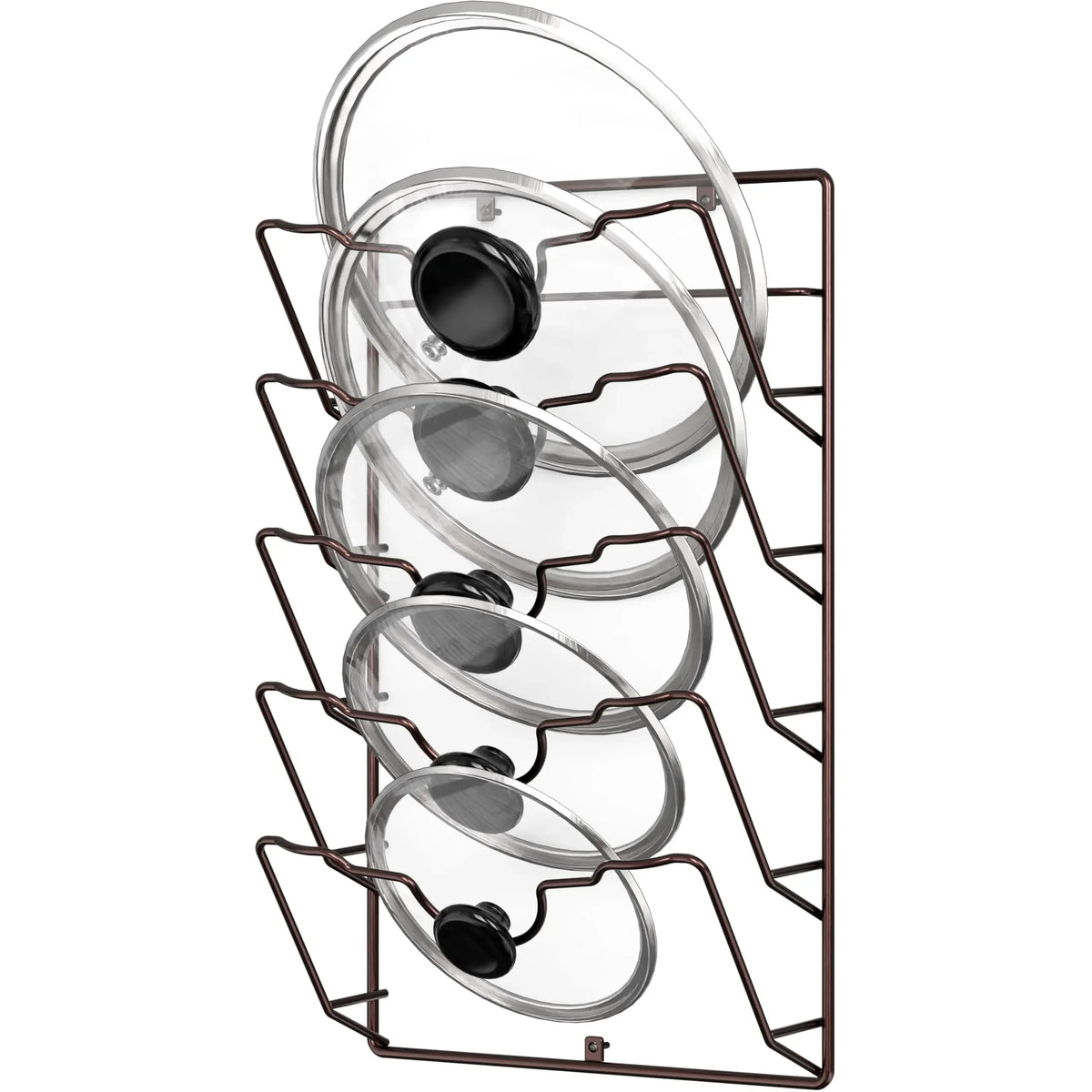 Rust-Free Pot Lid Storage Rack Organizer Rack Wall