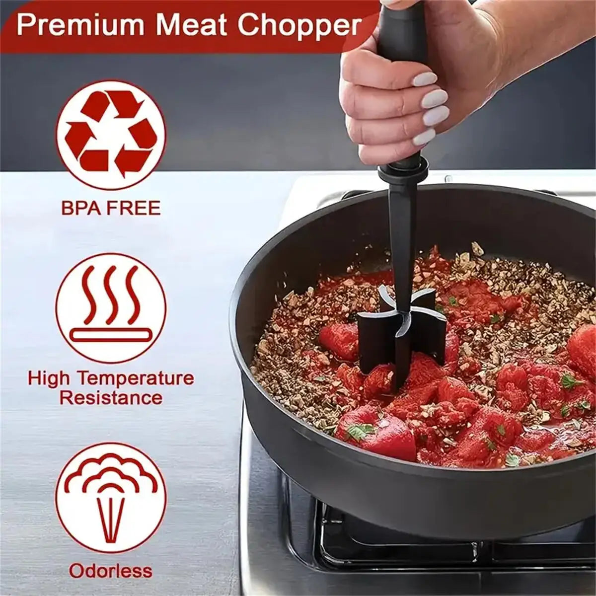 1pc Meat Chopper Meat Shredder Heat Resistant Suitable