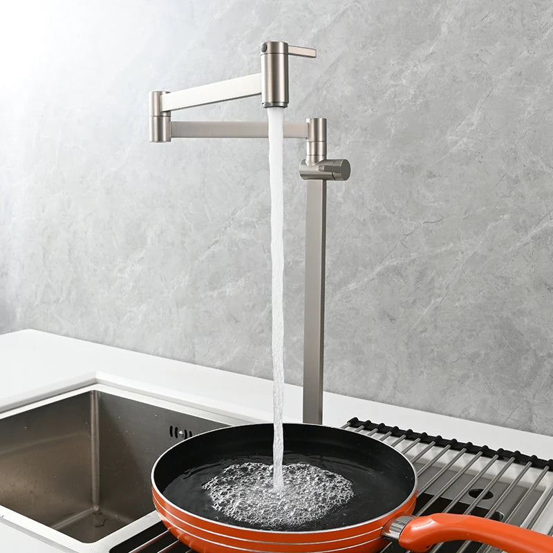 Ciencia Brass Pot Filler Faucet Deck Mount Stove
