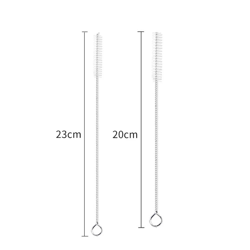 1-500pcs Nylon Straw Cleaning Brush Pipe Cleaner Stainless