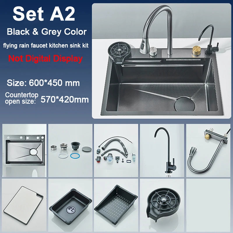 Slot Sink Faucet 304 Stainless Steel Large 60x45cm