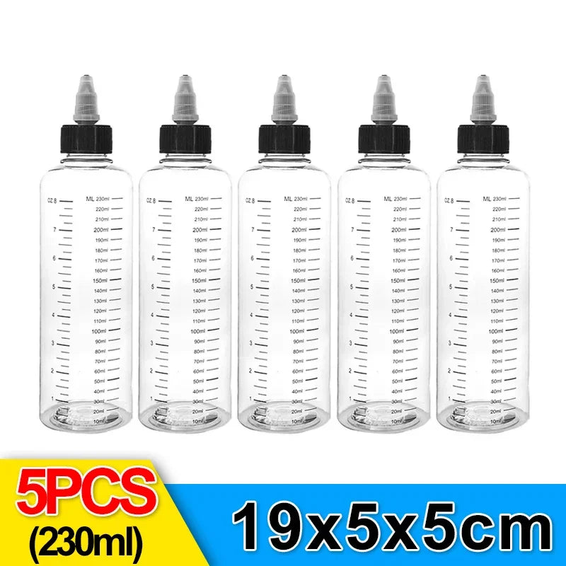 10/1pcs Plastic Squeeze Bottle Reusable Sauce Oil Dispenser