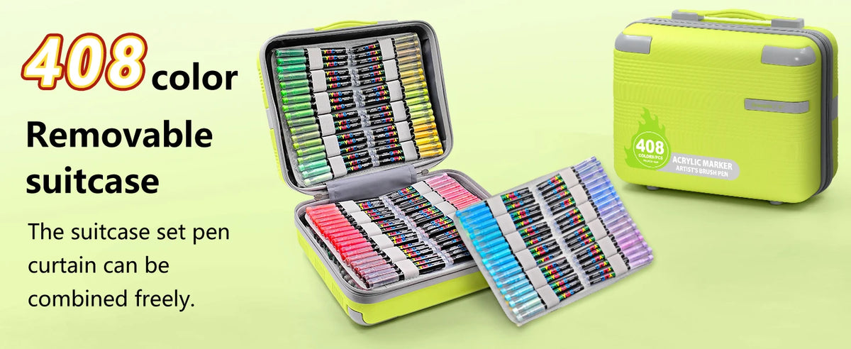 Guangna 12/360/408 Colors Acrylic Paint Pen Markers Acrylic