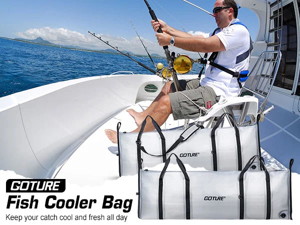 Goture Large Capacity Insulated Fish Cooler Bag Tpu