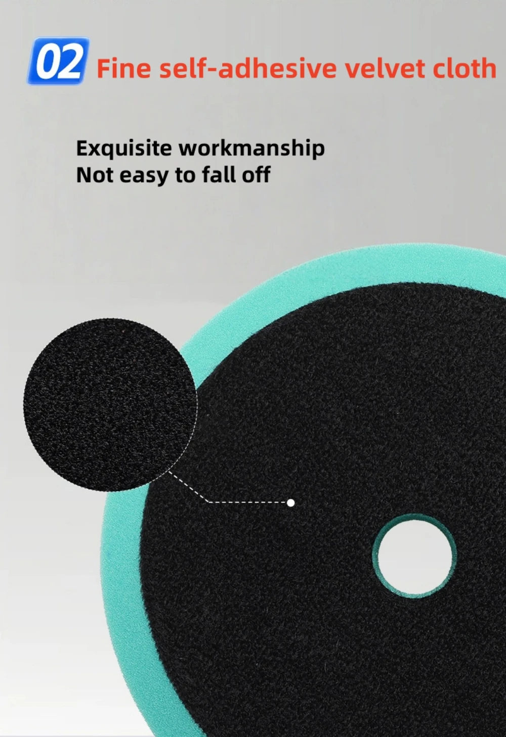 6/7 Inch Concave Triangle Car Polishing Sponge Pad