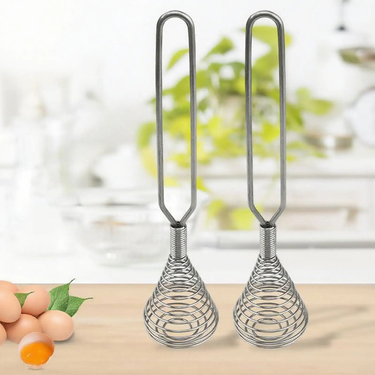 Egg Whisk Spring Coil Whisk Hand Stirrer Handheld