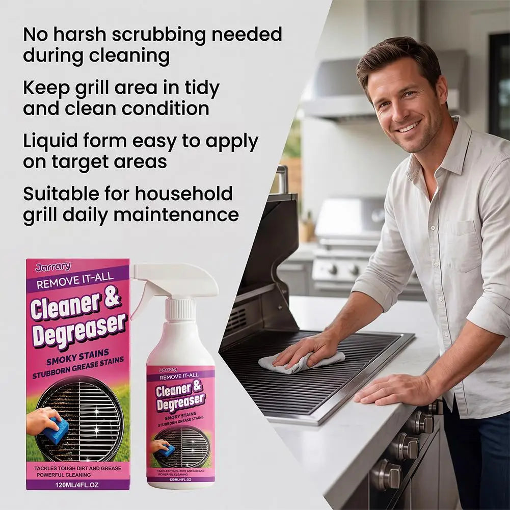 Bbq Grill Cleaner Degreaser Spray Powerful Formula Smoky