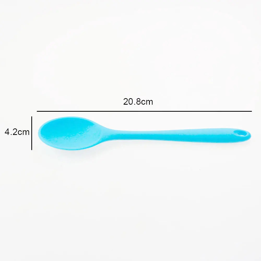 Jcd Silicone Spoon Long Handle Kids Mixing Soup