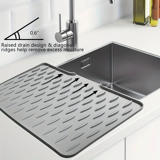 Silicone Drain Mat Built-In Drainage Design Easy To