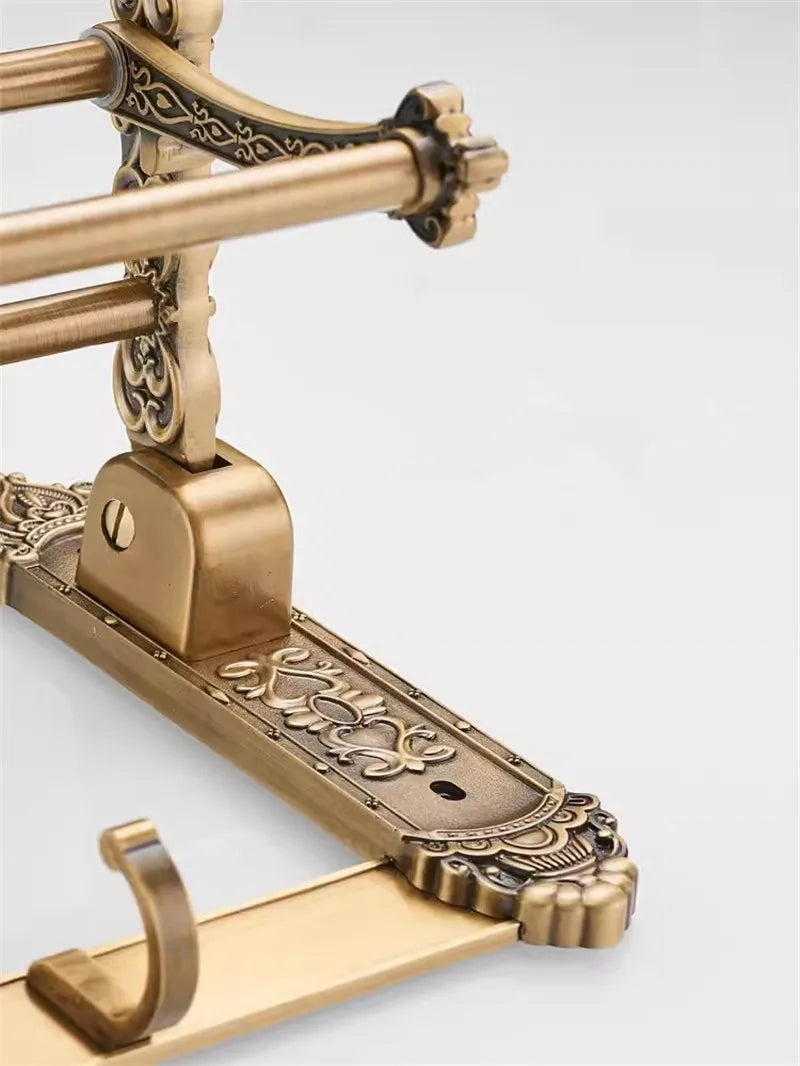 Antique Bronze Carved Bathroom Aluminum Bath Hardware Bathroom