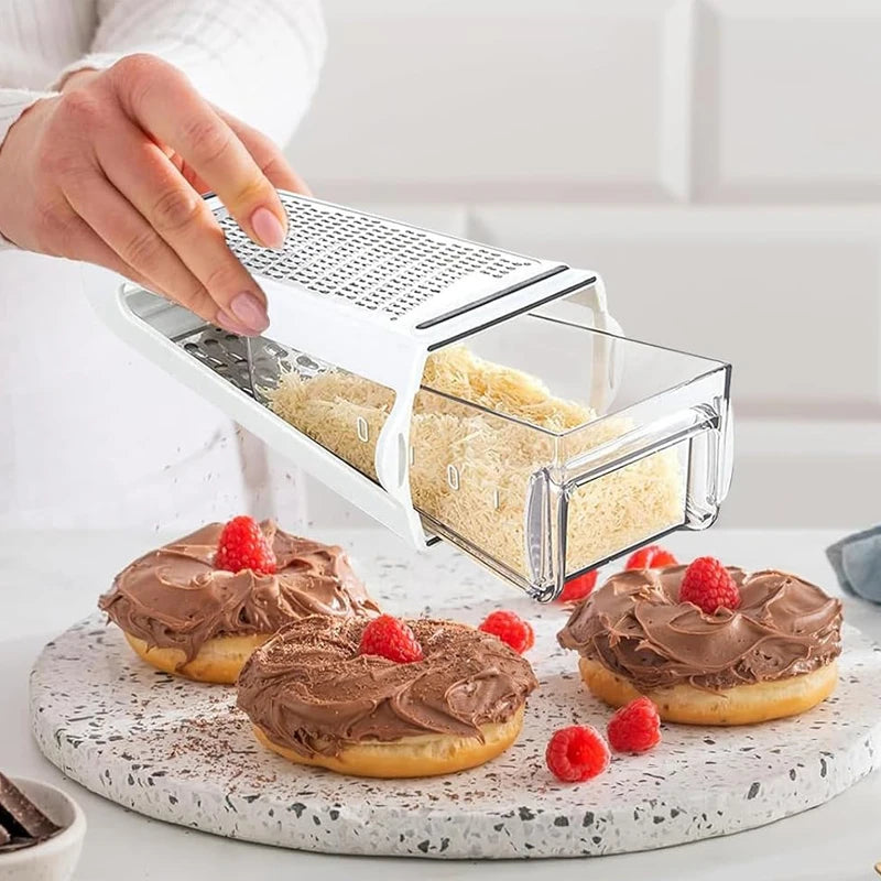 Double-Sided Blades Cheese Grater Vegetable Grater Chopper