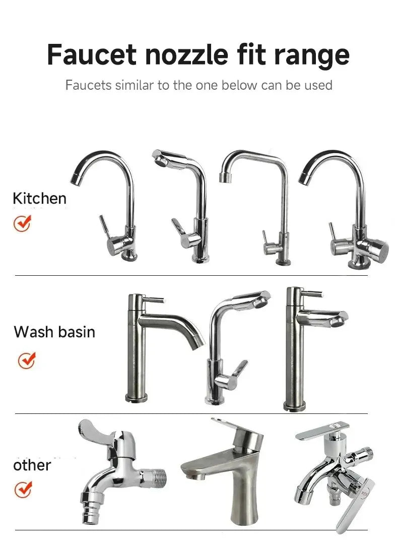 Modes Universal Faucet Extenders Adapter 360 Rotation Filter