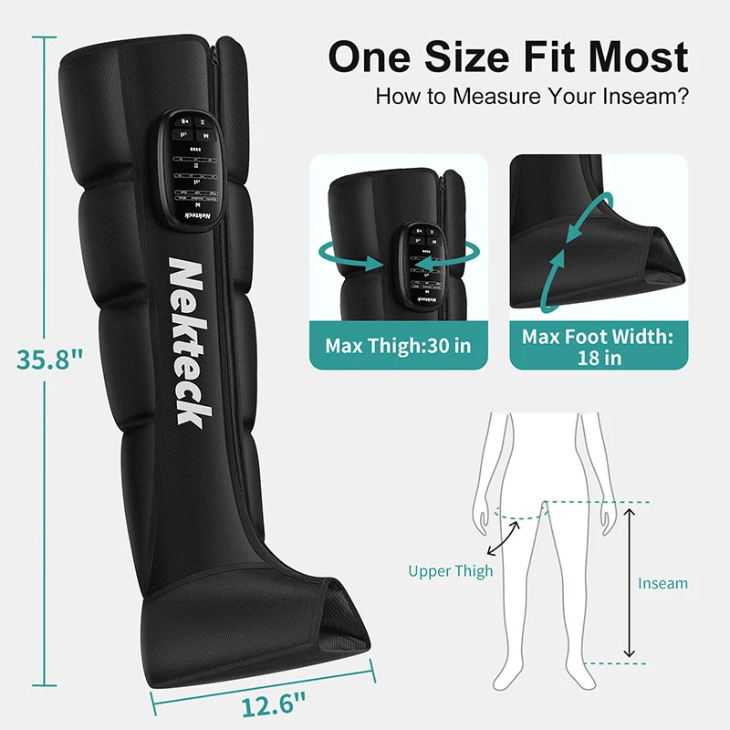 Nekteck Air Pressure Leg Massager Cordless Foot Massage