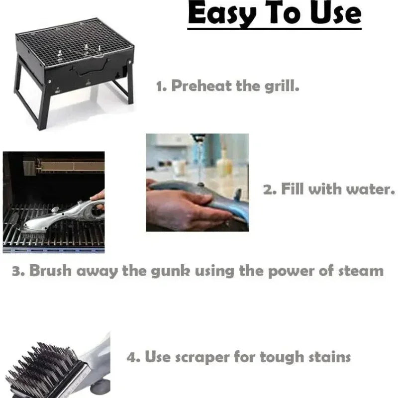 Bbq Grill Outdoor Steam Cleaning Brushes Barbecue Cleaner