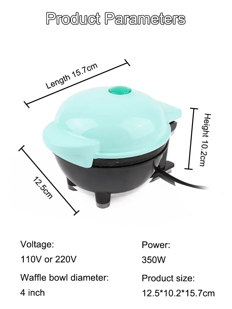110/220v Waffle Bowl Machine Breakfast Cake Egg Tart